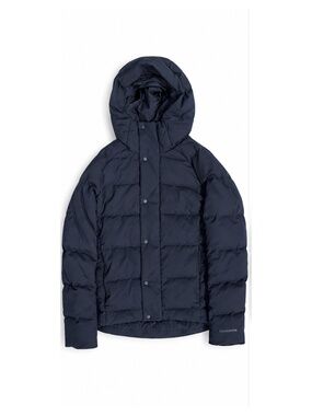 Lululemon Navy Goose Down Puffer Jacket Hooded Size M